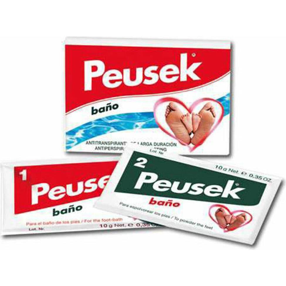Peusek, Deo, Bao Antitranspirante Pies 2 Sobres 20 Gr