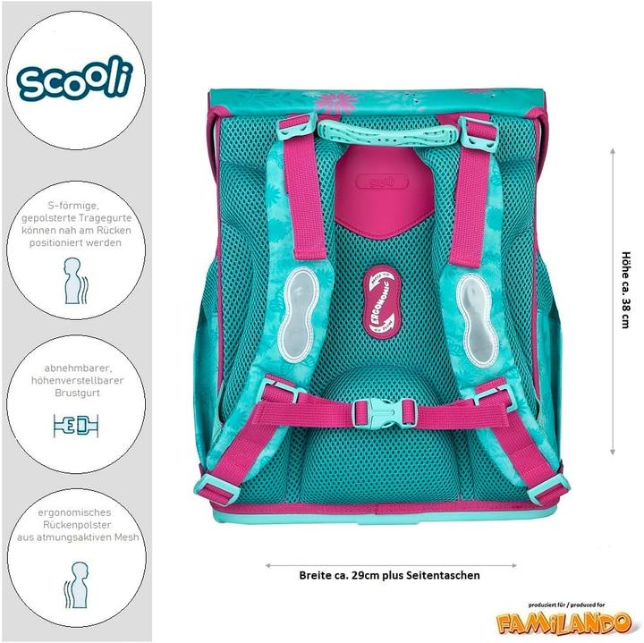 Actual product image Familando School bag set 9pcs. (18 l)