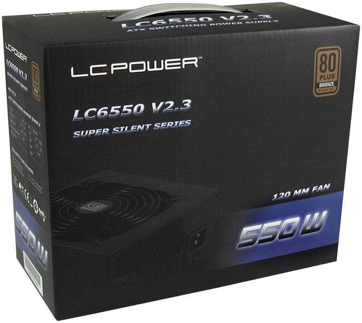 Immagine prodotto LC-Power SuperSilent Black-Edition 6550 (550 W)