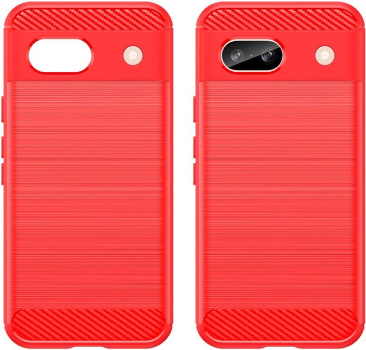 Produktbild Cover-Discount Google Pixel 8a - Metall Carbon Look Hülle (Google Pixel 8a)