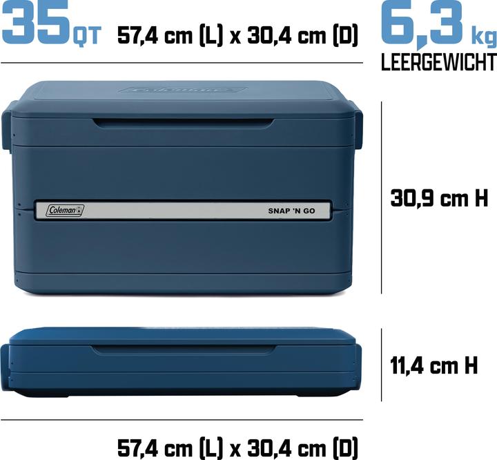 Actual product image Coleman Snap ‘N Go 35QT (33 l)