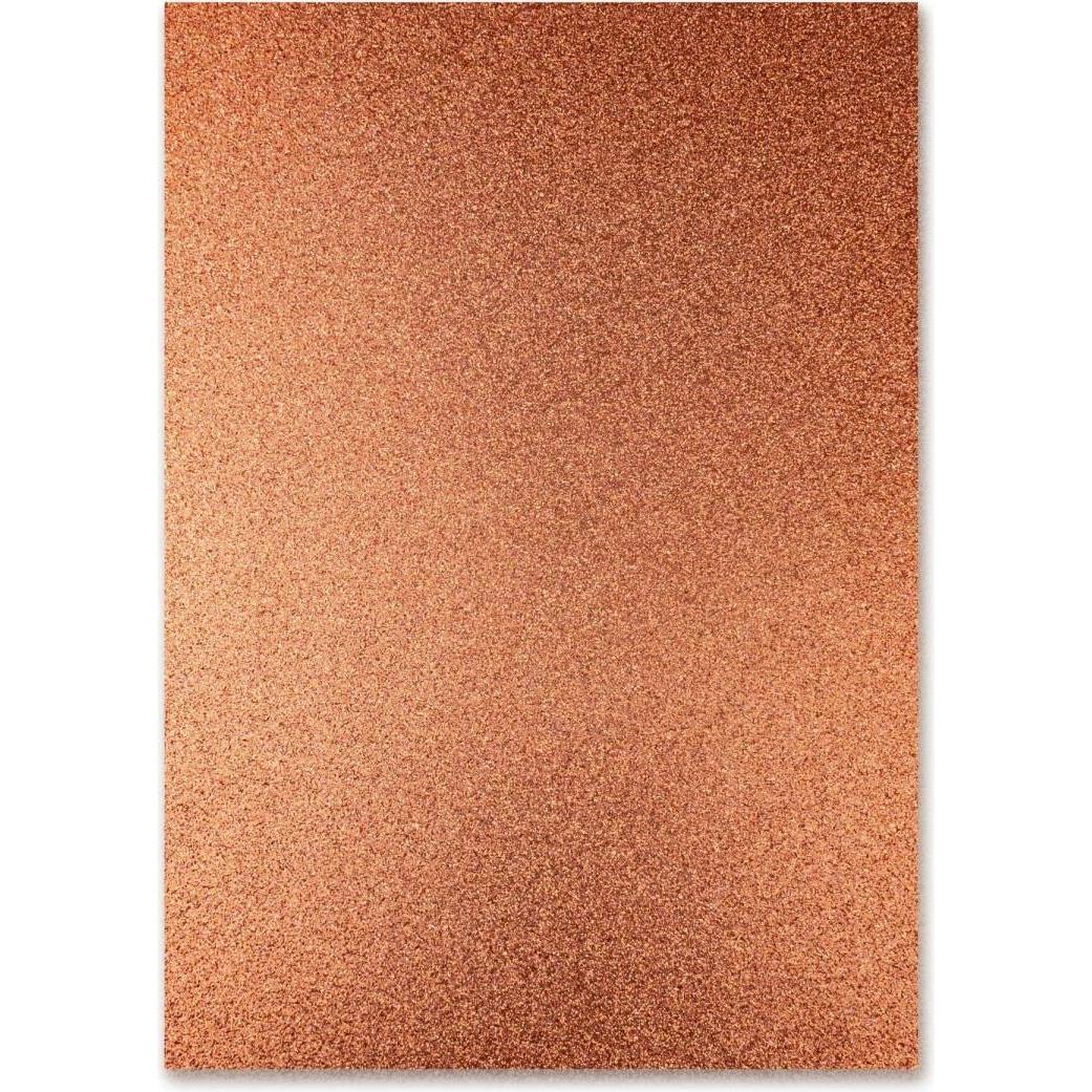 Ursus, Bastelpapier, Glitzerkarton A4, 300 gm2, 10 Blatt, Aprikose (330 g/m², 10 x)