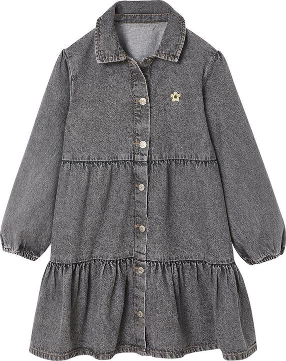 Actual product image Vertbaudet Mädchen Kleid aus Light-Denim (92)