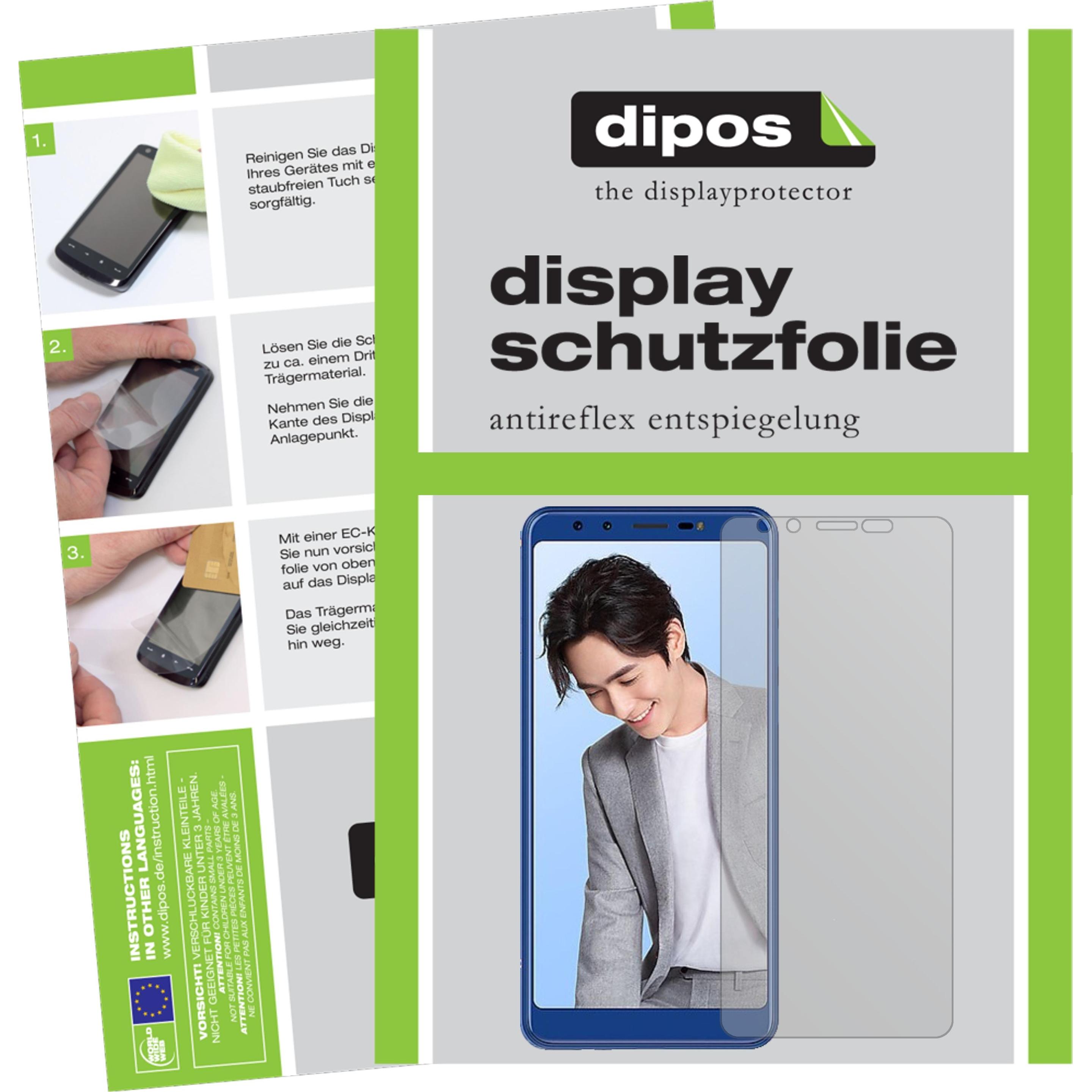 Dipos Displayschutzfolie Antireflex (1 Stück, Lenovo K5s), Smartphone Schutzfolie, Transparent