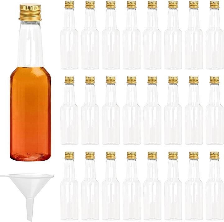 Actual product image Kysun 24x Mini-Schnapsflaschen inkl. Trichter (24 pcs., 0.10 l)