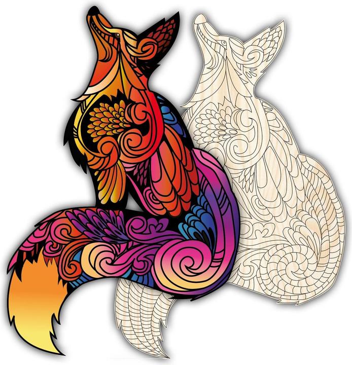 Image du produit Philos Artefakt Puzzle en bois 2 en 1 renard (143 pièces)