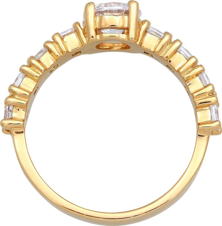 Image du produit Elli Bague zirconium fiançailles Eternity 925 argent (54, Argent 925)