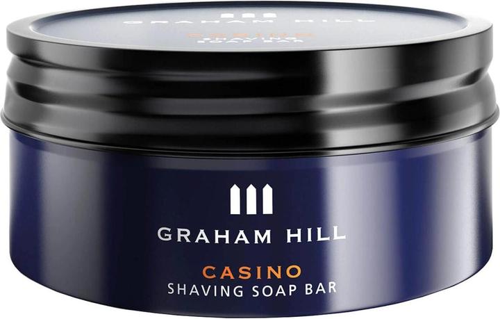 Graham Hill Shaving & Refreshing - Casino Shaving Soap Bar (85 ml, Rasierseife)