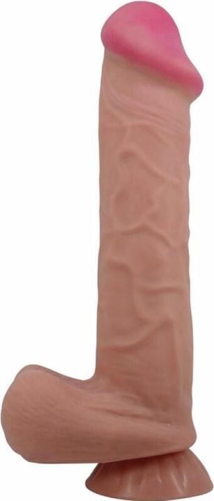 Produktbild Pretty Love Sliding Skin Series Realistischer Dildo Mit Sliding Skin Saugnapf Braun 26 cm