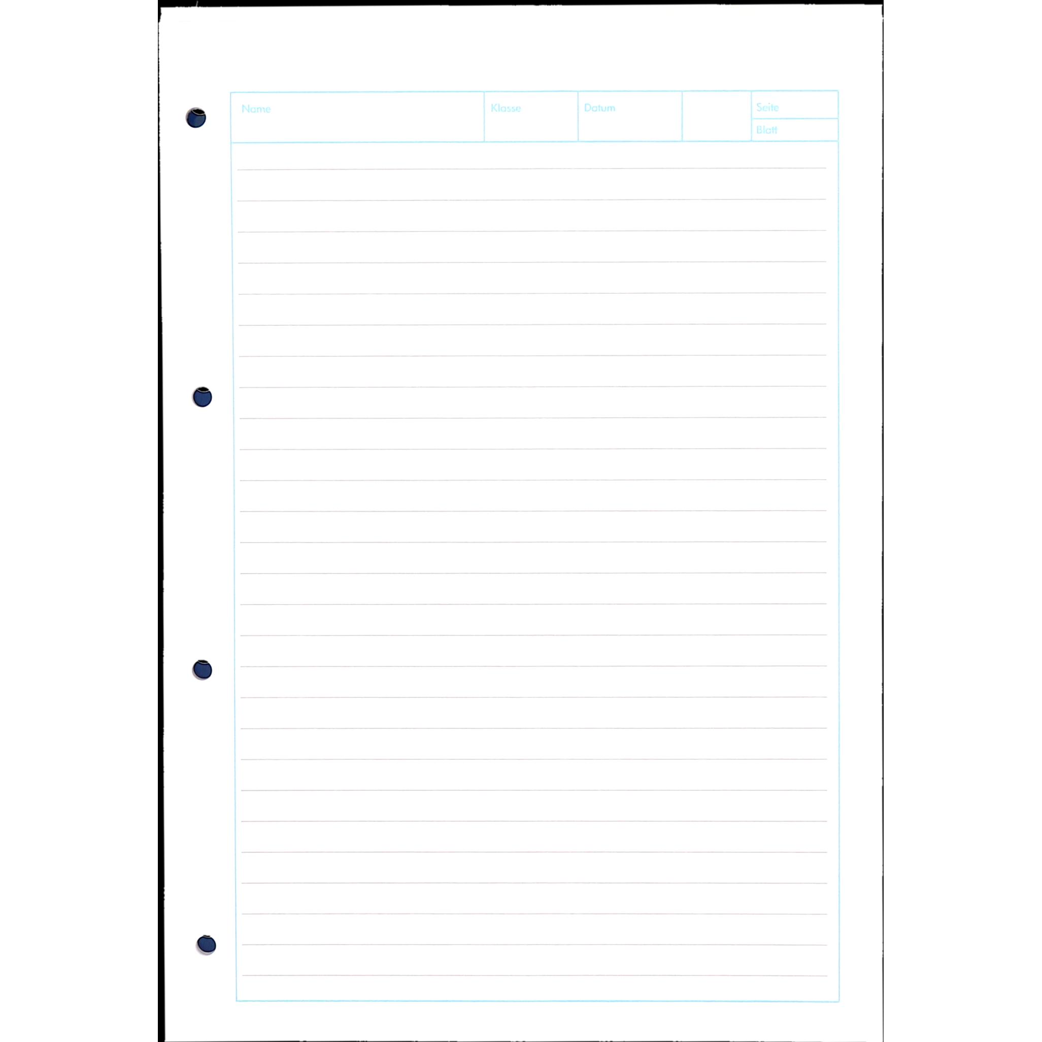 Thumbnail - Oxford, Heft + Block, Arbeitsblätterblock, A4, Lineatur 21 (A4, Liniert, Harter Einband)