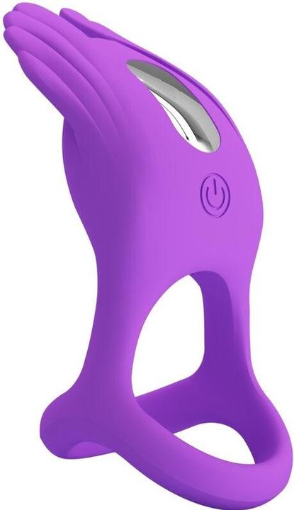 Pretty Love Vibrant Penis Ring 7 Vibrations Purple Silicone (4.80 cm)