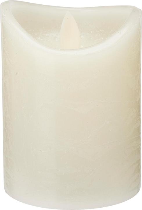 Actual product image Mojawo 4x LED Stumpenkerze Adventskranz Kerze Echtwachs Ø7x10cm Weiss Batterie (4 x)