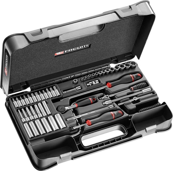 Produktbild Facom Steckschlüsselsatz, 61teilig, 1/4 Zoll (13 mm)