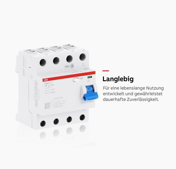 Actual product image ABB RCD, F 204, 4 POLE