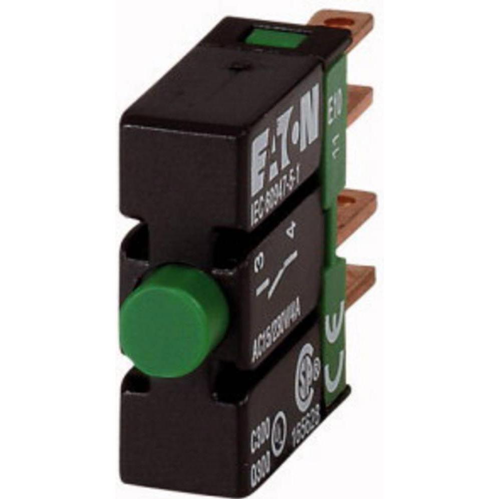 Eaton Kontaktblock 1 Schließer, Taster + Schalter, Schwarz
