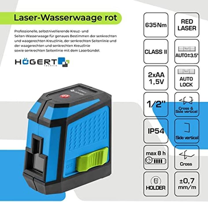 Immagine prodotto Högert Livella laser, rossa
