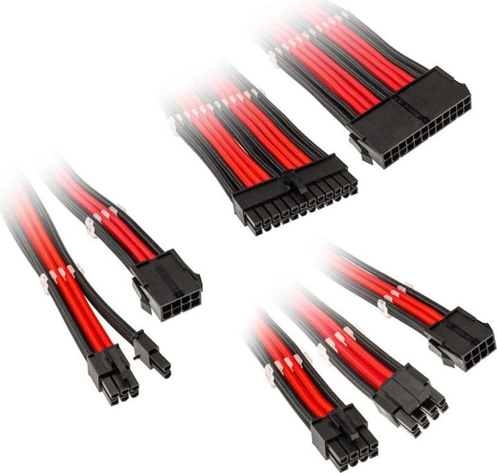 Produktbild Kolink Core Adept Braided Cable Extension Kit - Black/Red (35 cm)