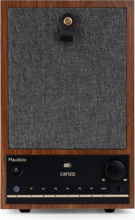 Immagine prodotto Audizio Canzo Internetradio - WiFi radio boekenplank model - Met DAB+, FM en Bluetooth (DAB, DAB, FM, Web radio, Bluetooth, WiFi)