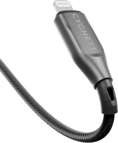 Immagine prodotto Cygnett Cavo di ricarica rapida blindato da Lightning a USB-C 30W (1m, nero) (USB 3.0)