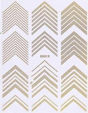 Beautynails Bna Stickers Nail Cb125 Golden (Artificial nails, Golden)