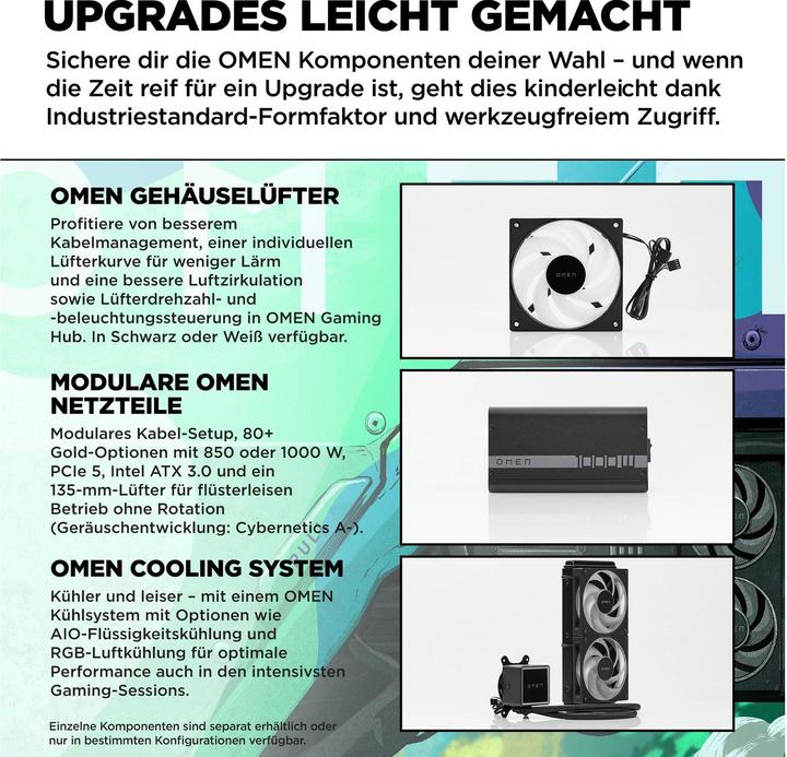 Actual product image HP OMEN 35L Gaming Desktop GT16-0770nz PC (1000 GB, 32 GB, Intel Core i7-14700F)