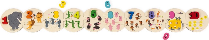 Actual product image Janod learn numbers (10 pieces)