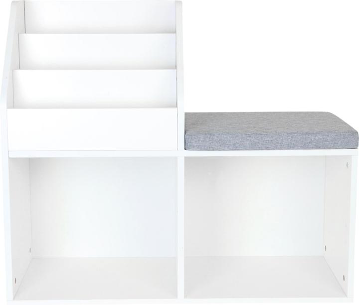 Actual product image Relaxdays Kinderbank mit Bücherregal