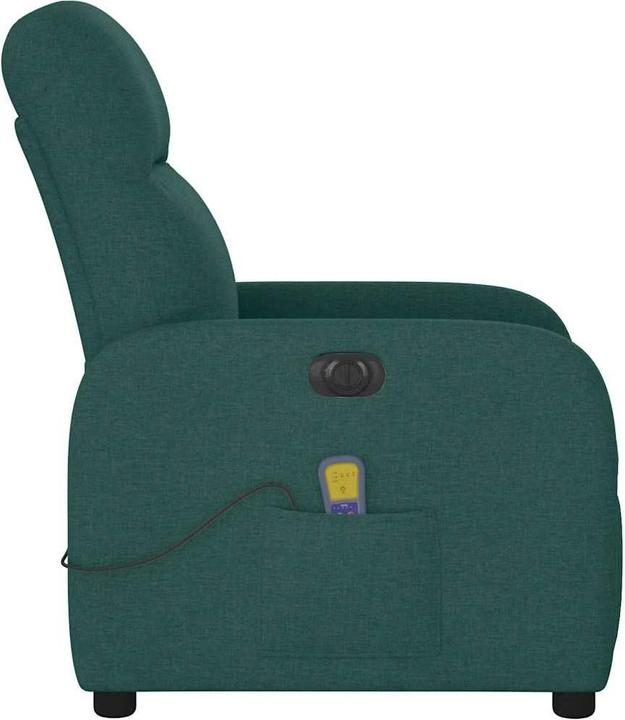 Immagine prodotto vidaXL Sedia da massaggio elettrica in tessuto verde scuro