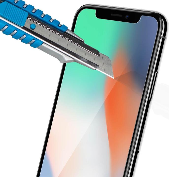 Actual product image Avizar Crystal clear film, glass screen protector (1 Piece, Apple iPhone XS)