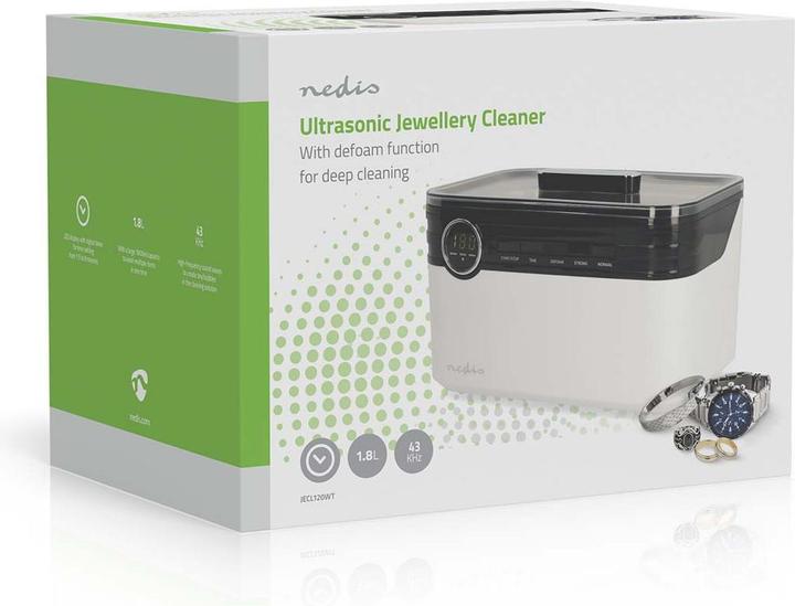 Image du produit Nedis Nettoyeur de bijoux JECL120WT (1.80 l)