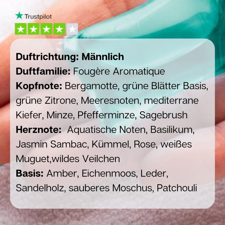 Produktbild scentme green fougère - all-in-one Universalwaschmittel mit Wäscheparfüm (14 Waschgänge, Waschpods)