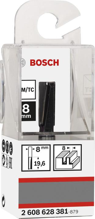 Produktbild Bosch Professional Zubehör Nutfräser, 8 mm, D1 8 mm, L 19,6 mm, G 51 mm. Für Handfräsen