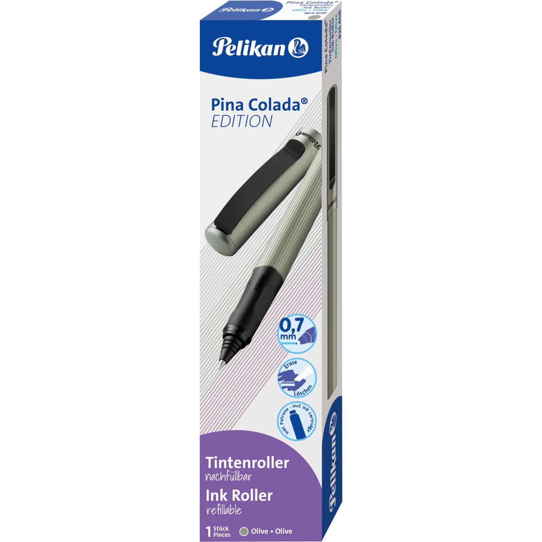 Pelikan, Schreibstifte, Tintenroller Pina Colada 0,7mm olive (Olive metallic, 1 x)