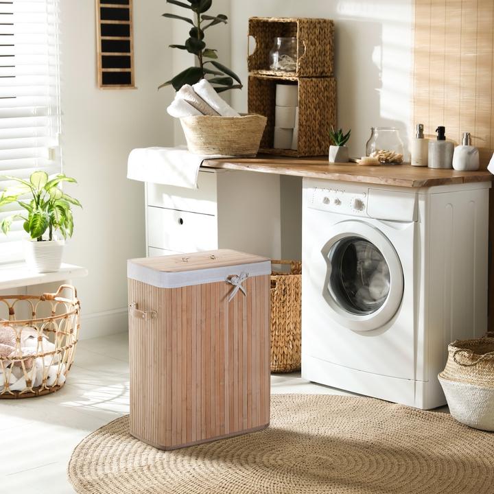 Produktbild Homcom Wäschekorb mit 2 Tragegriffen (72 l)