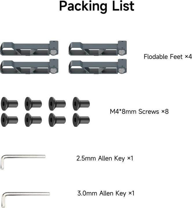 Actual product image Ortur Laser Master 3 Foldable Feet (Accessories)