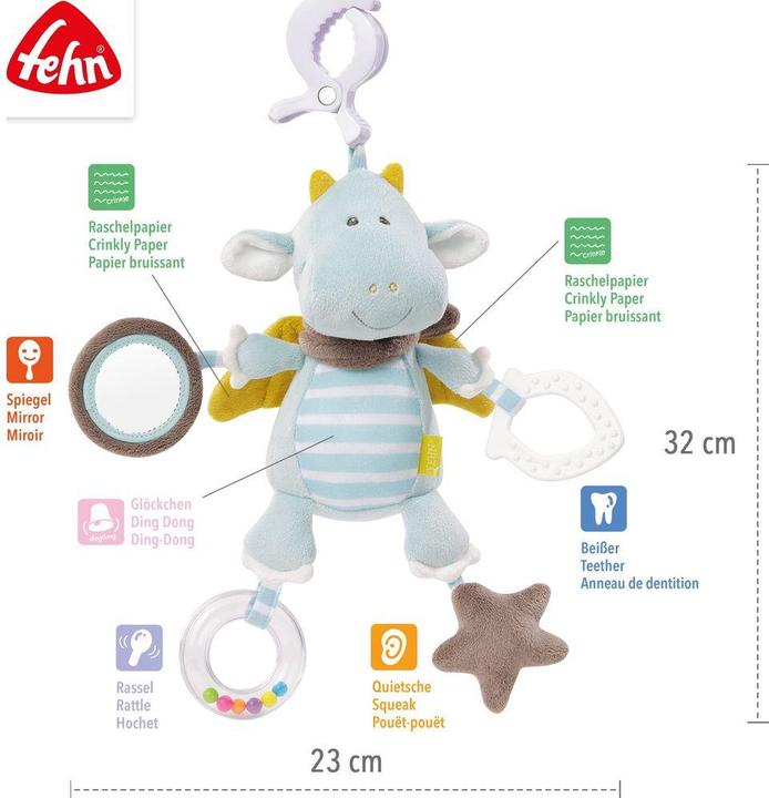 Produktbild Fehn Activity-Drache mit Klemme