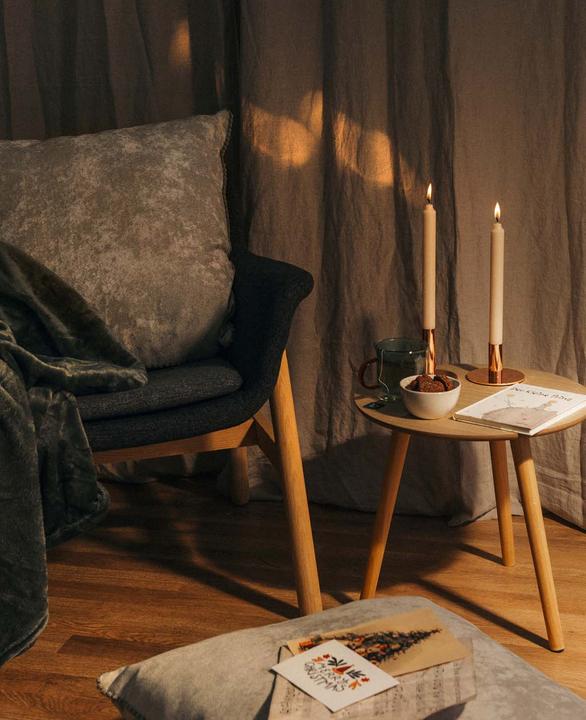 Immagine prodotto Esmée Portacandele per candele a colonna in rosé, H 9,5 cm x Ø 10 cm