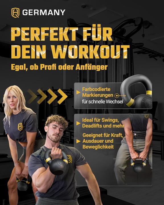 Actual product image Hq Germany Powdercoat Kettlebell