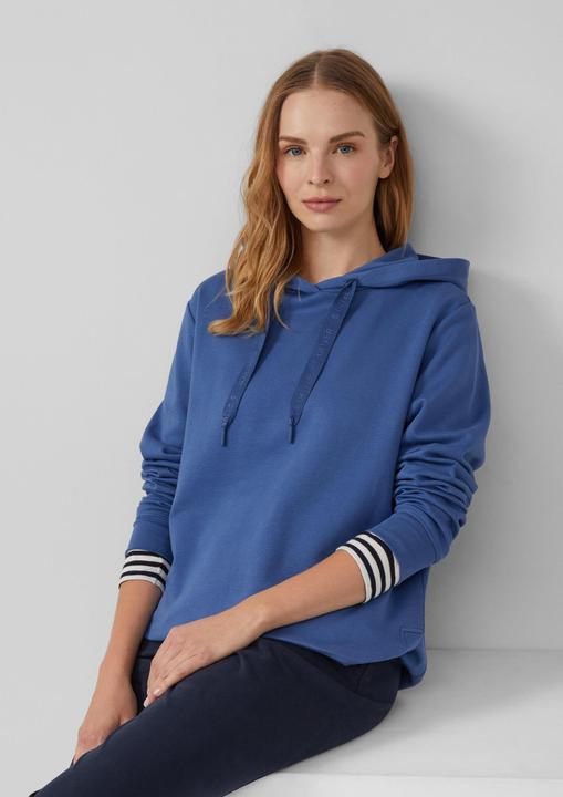 Produktbild s.Oliver Sweatshirt Sweatshirt im Relaxed Fit mit Seitenschlitz (36)