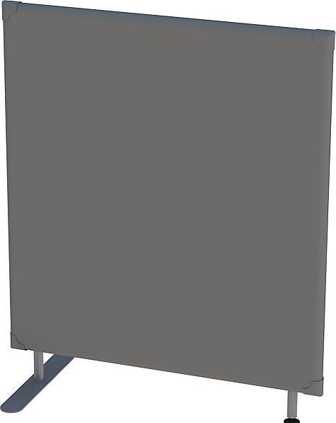 Actual product image eurokraft pro Soundproof partition, wall panel, height 1200 mm, width 1000 mm, grey.