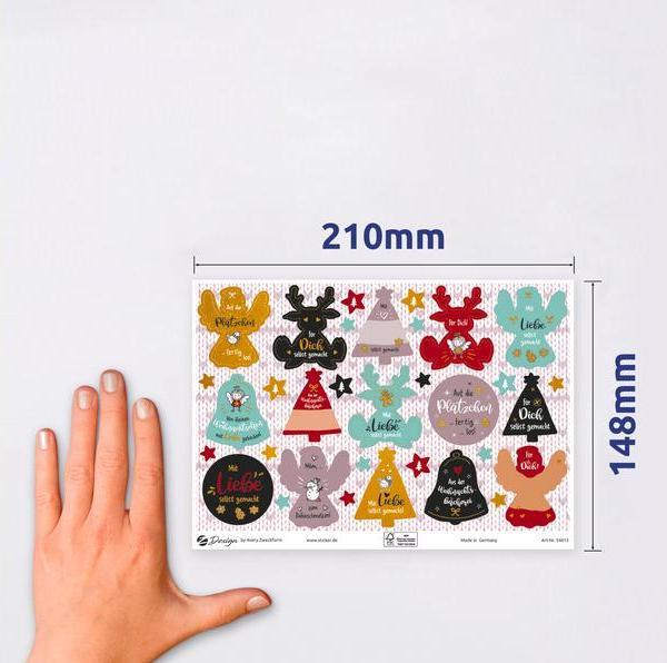 Actual product image Avery Christmas stickers (66 Sticker)