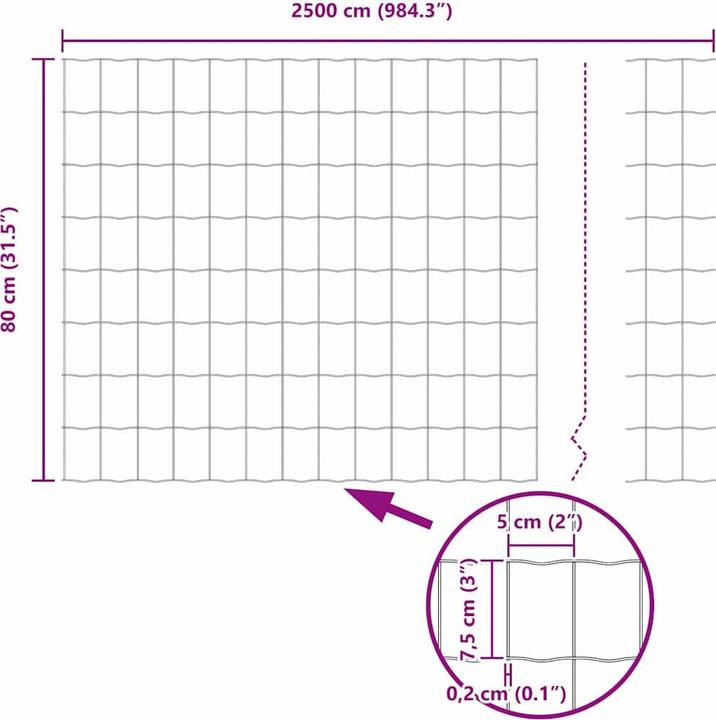 Produktbild vidaXL Zaun