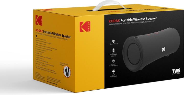 Actual product image Kodak PWS-2258 60 watt stereo Bluetooth speaker (10 h)