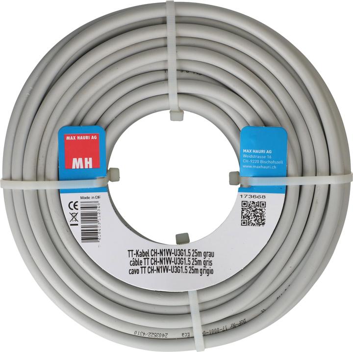Image du produit Max Hauri Câble TT CH-N1VV-U3G (25 m)