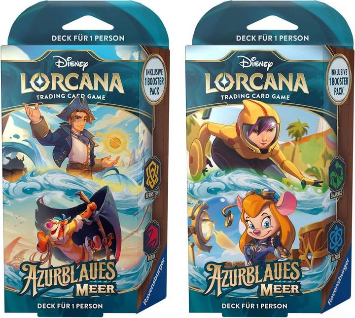 Actual product image Disney Lorcana TCG Azurblaues Meer Starter Decks Display (8) *German Edition* (German, Booster display)