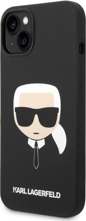 Immagine prodotto Karl Lagerfeld KLHCP14MSLKHBK Custodia rigida per iPhone 14 Plus 6,7" nero / nero Silicone Karl's Head (Apple iPhone 14 Plus)