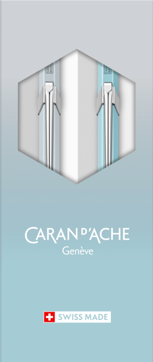 Actual product image Caran d'Ache 849 Set Blue Lagoon Sonderedition (Polar blue, Frost grey, 2 x)