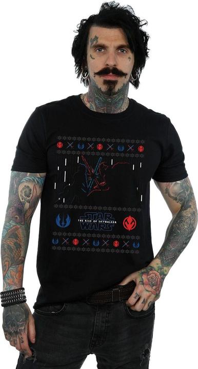 Actual product image Star Wars Mens The Rise Of Skywalker Christmas Combat T-Shirt (S)