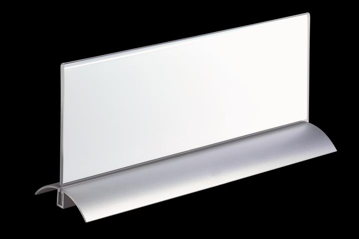 Actual product image Durable Table name plate, acrylic with aluminium base