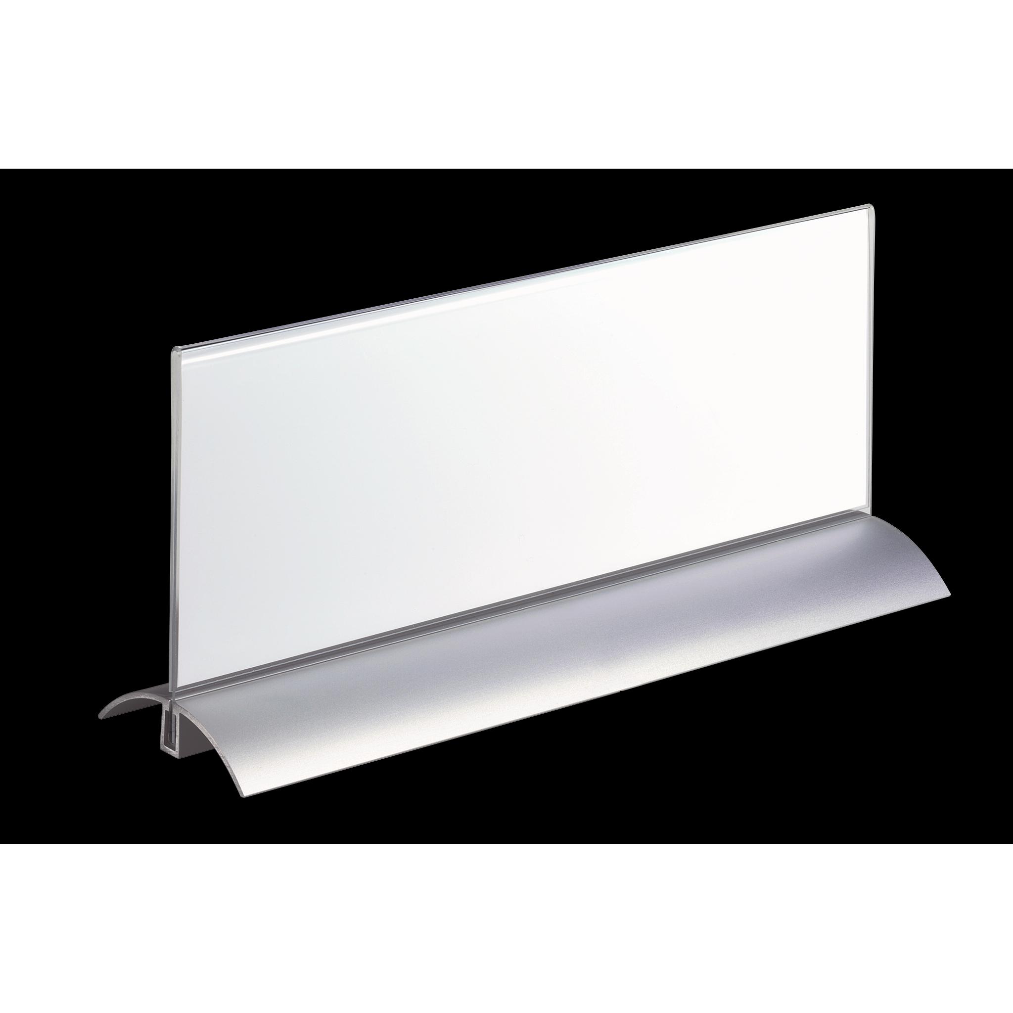 Durable, Informationsschild, Tischnamensschild, Acryl mit Aluminiumfuss